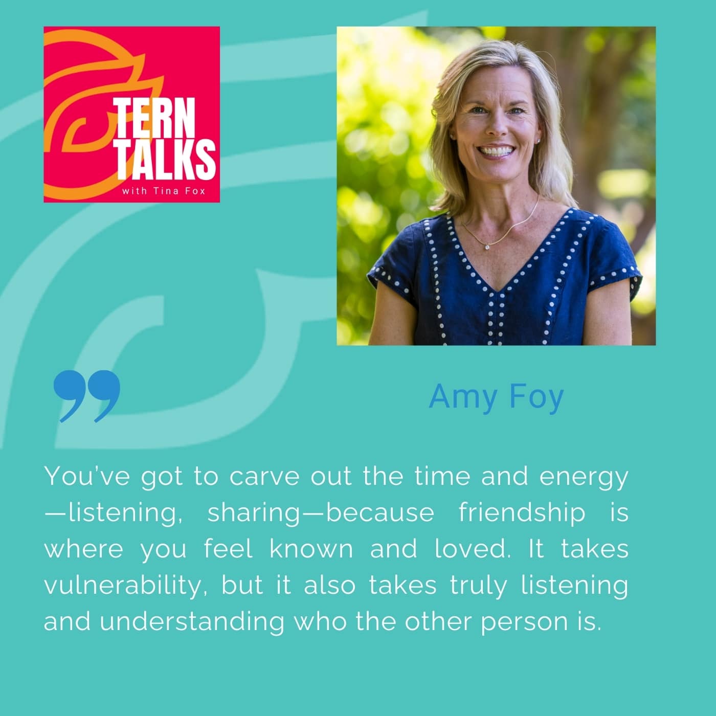 TERN Talks | Amy Foy | Friendship